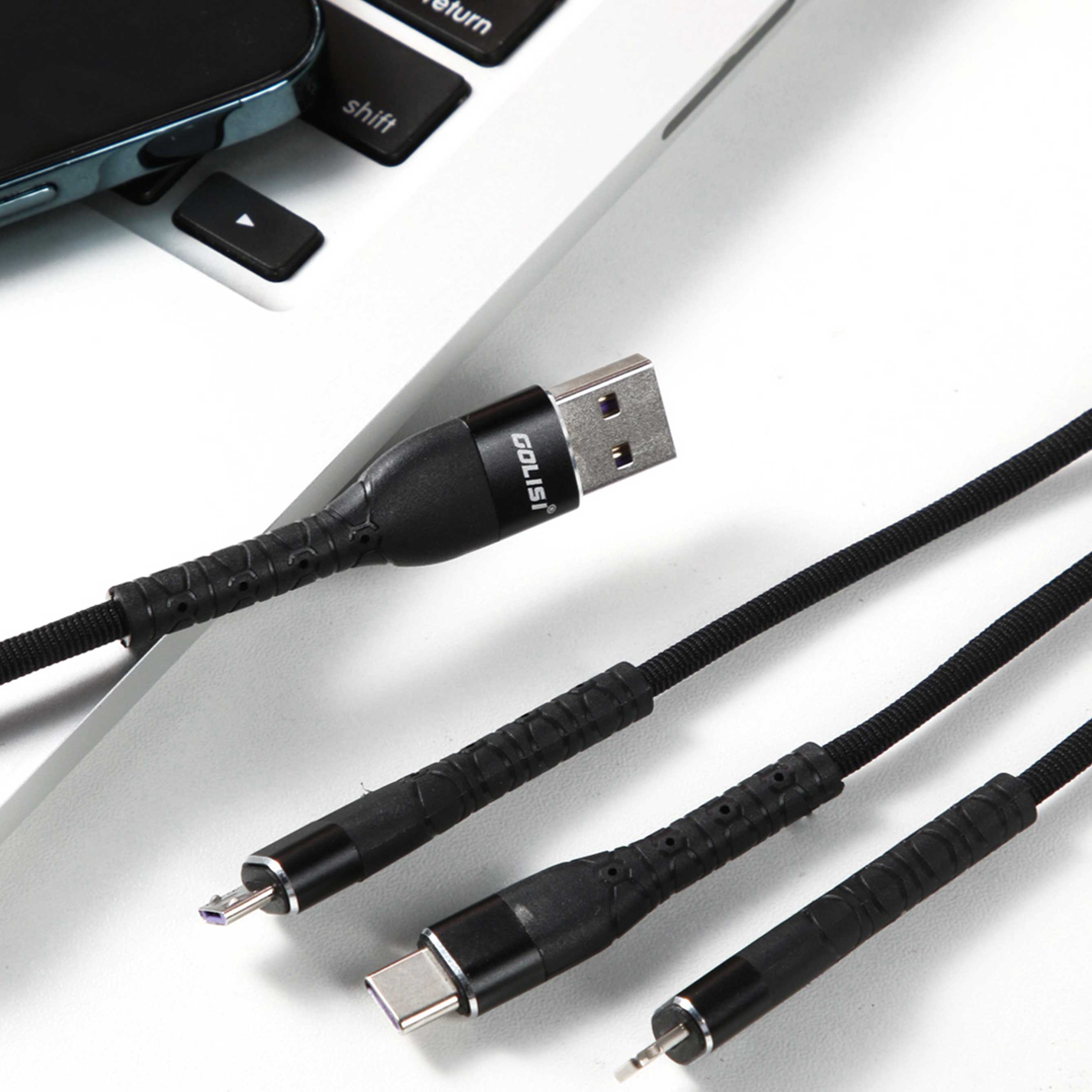 Golisi GL-A06 Lighting, micro USB und USB-C
